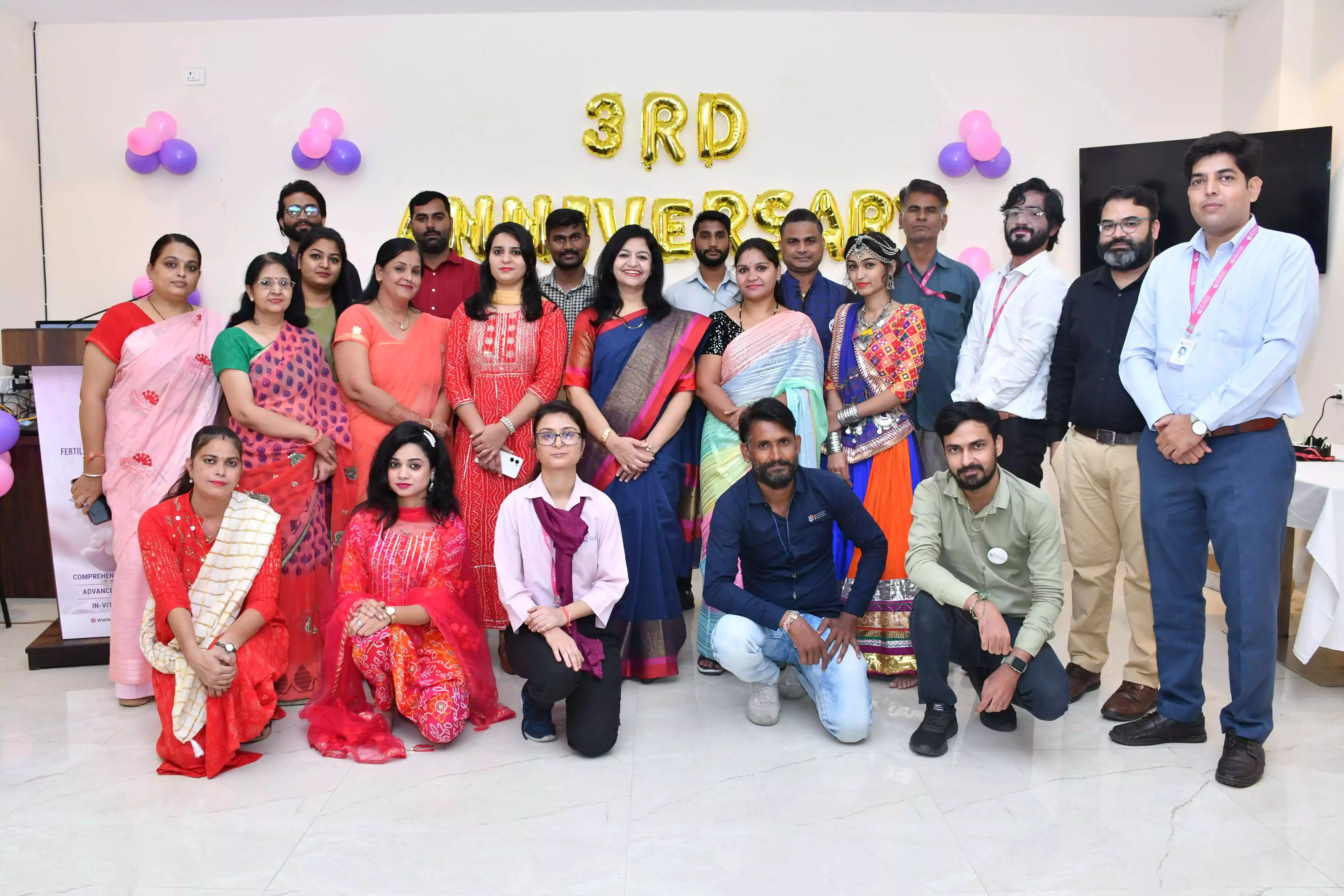 Sparsh hospital team udaipur 3rd anniversary celebration