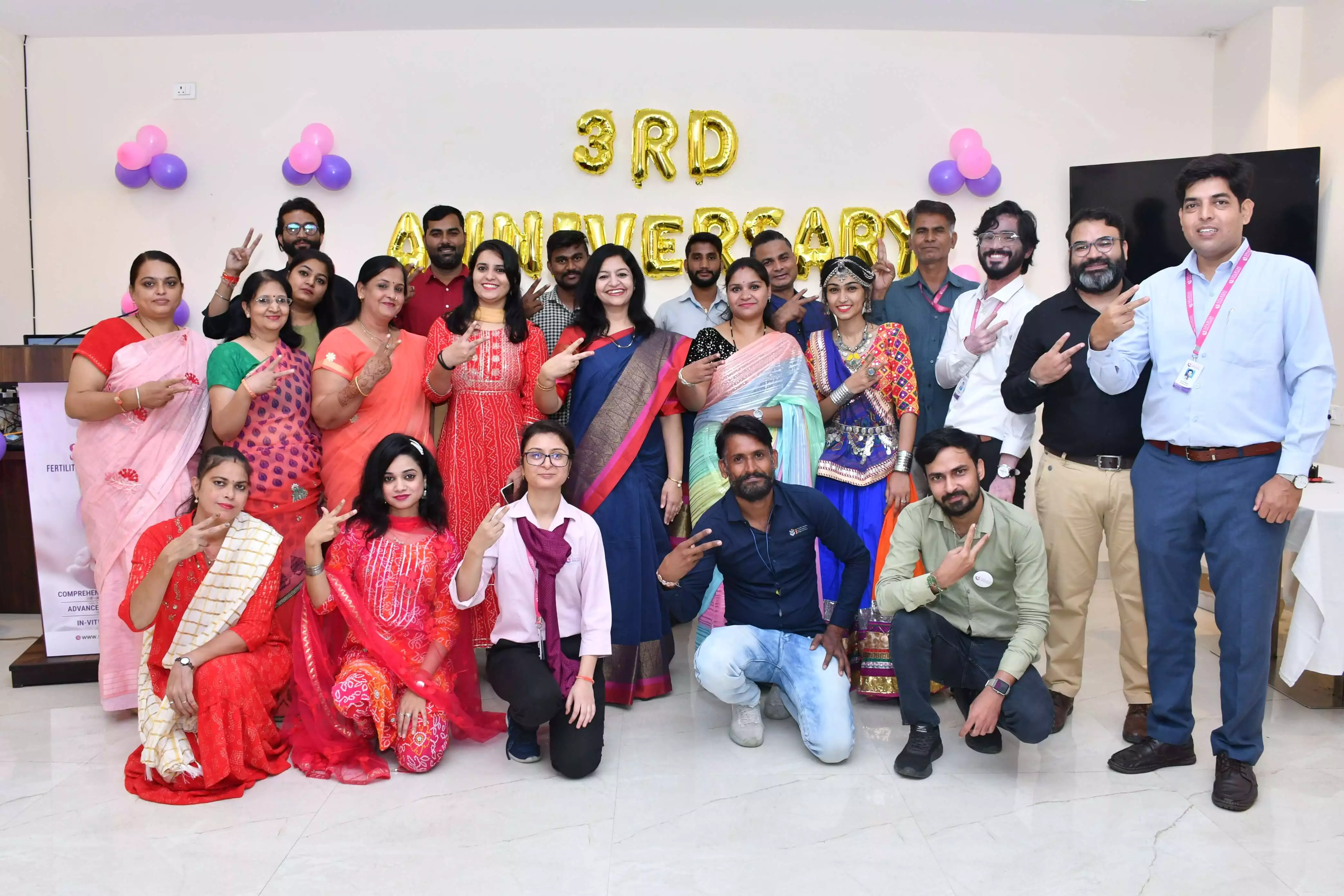Sparsh ivf team udaipur 3rd anniversary celebration